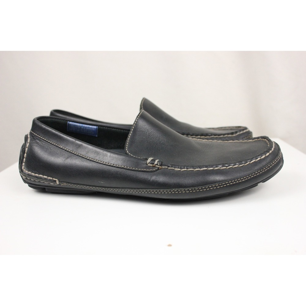 Rockport Washable Leather Loafers Mens 13M Black Slip On Casual Comfort